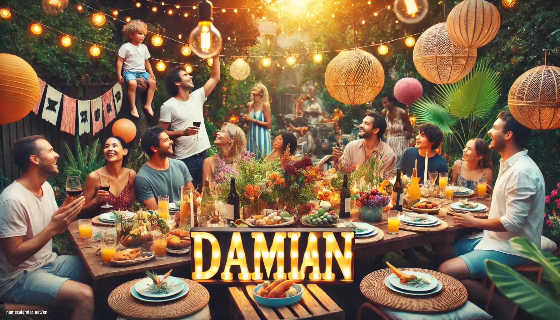 Celebration of name day and name - Damian