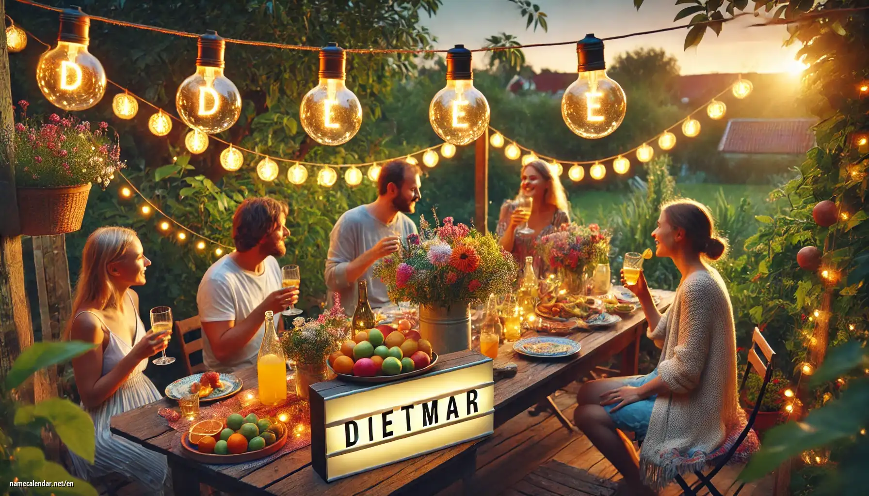 Celebration of name day and name - Dietmar