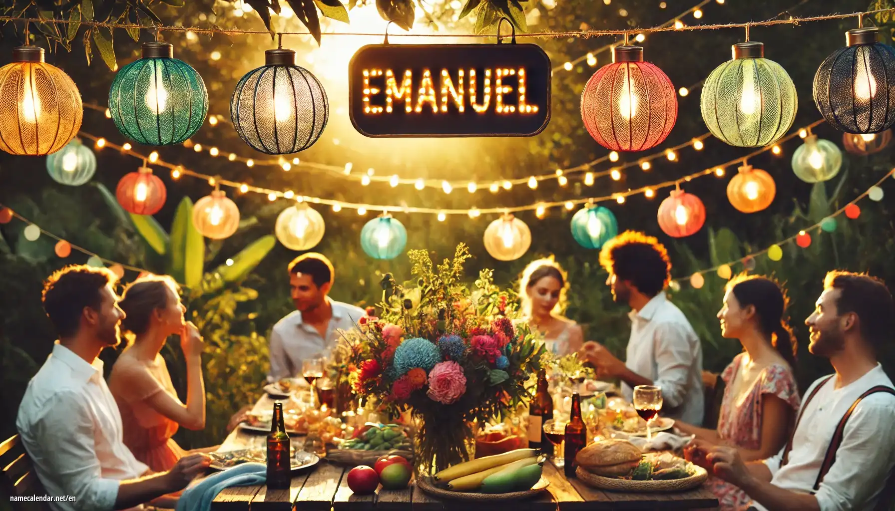 Celebration of name day and name - Emánuel