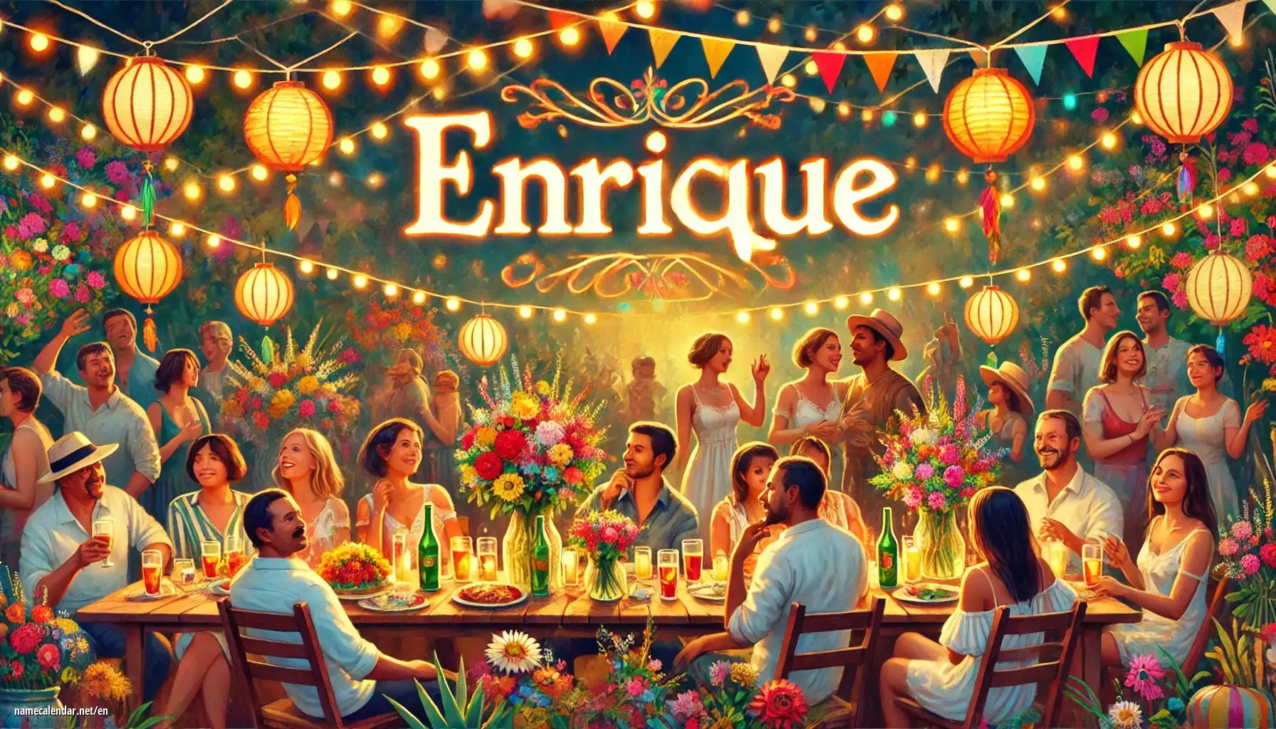 Celebration of name day and name - Enrique