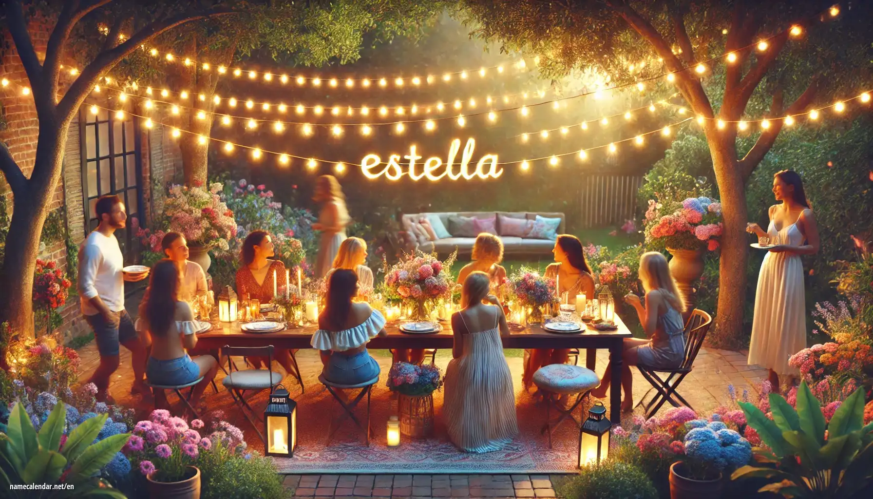 Celebration of name day and name - Estella