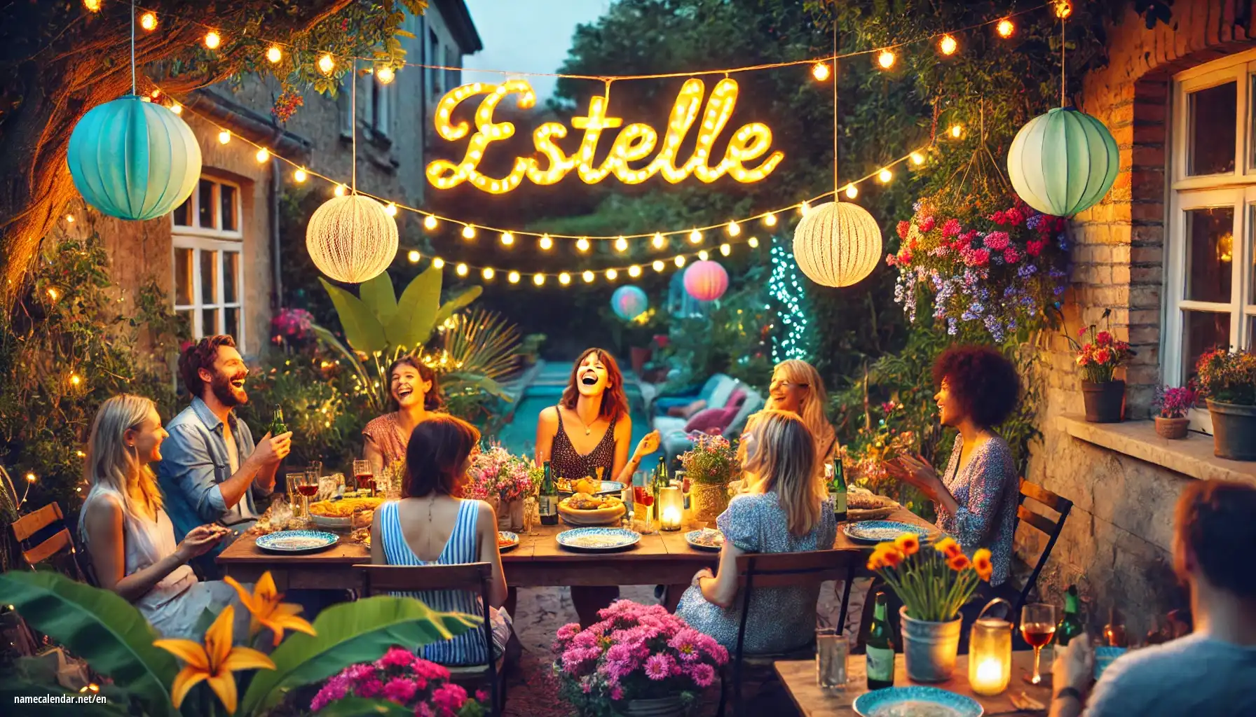 Celebration of name day and name - Estelle