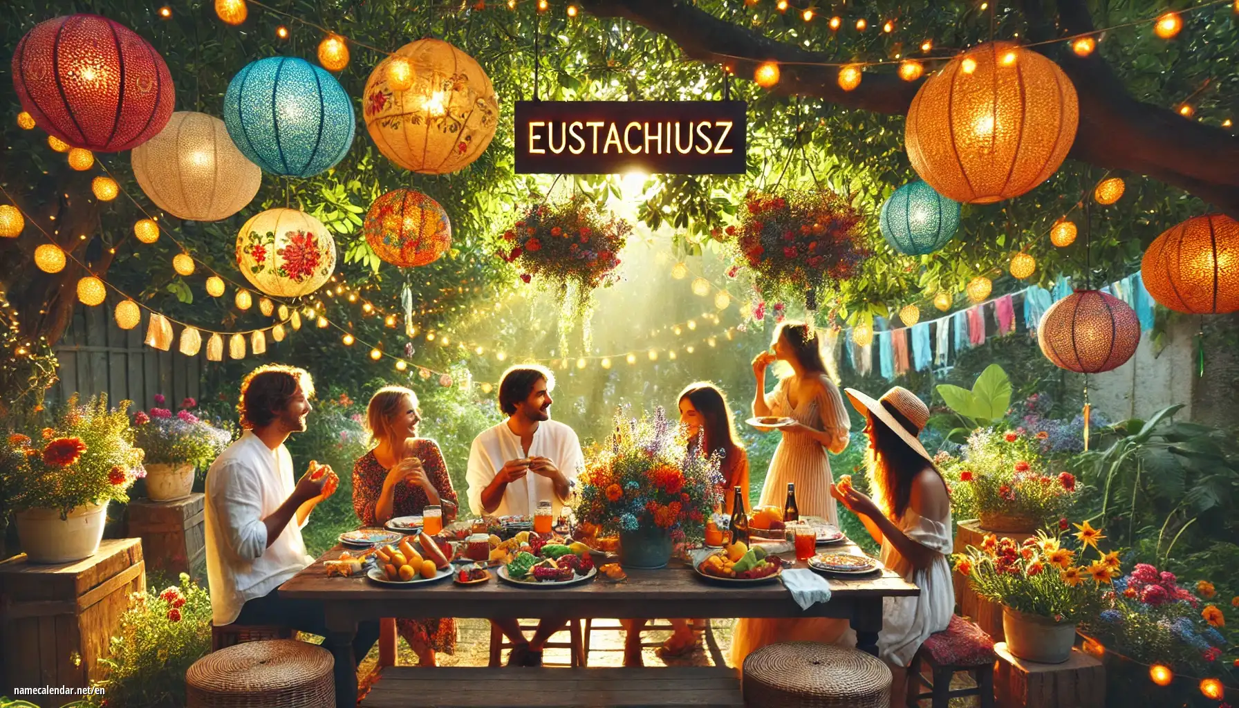 Celebration of name day and name - Eustachiusz