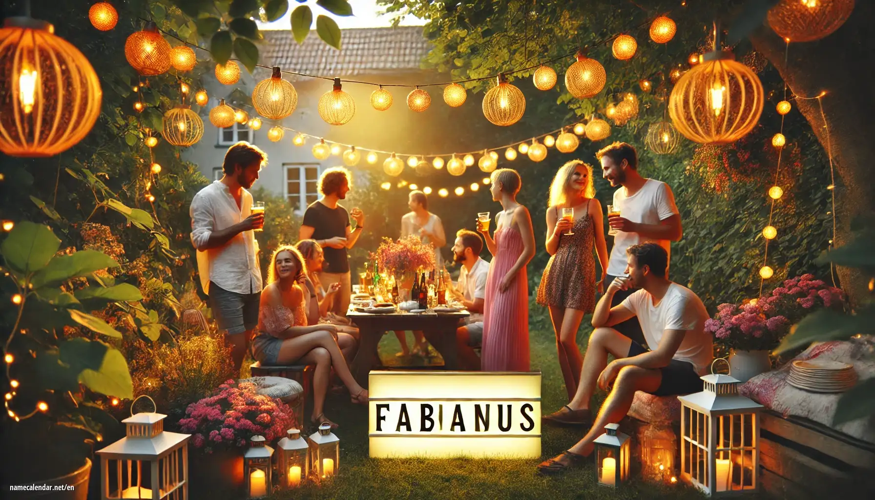 Celebration of name day and name - Fabianus