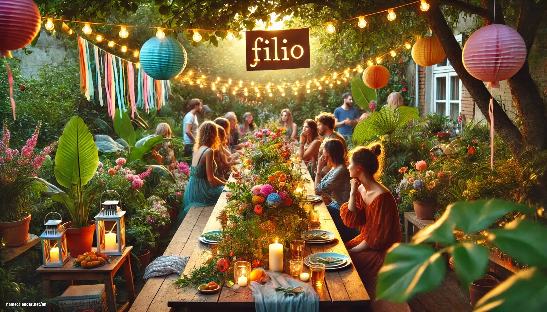 Celebration of name day and name - Filio