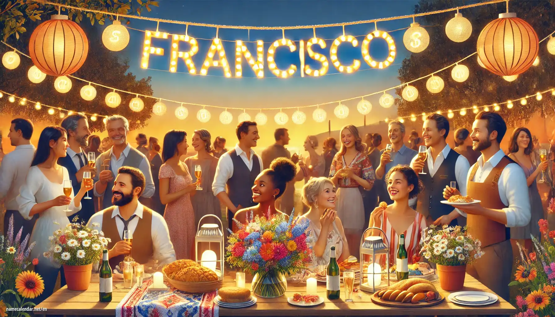 Celebration of name day and name - Francisco