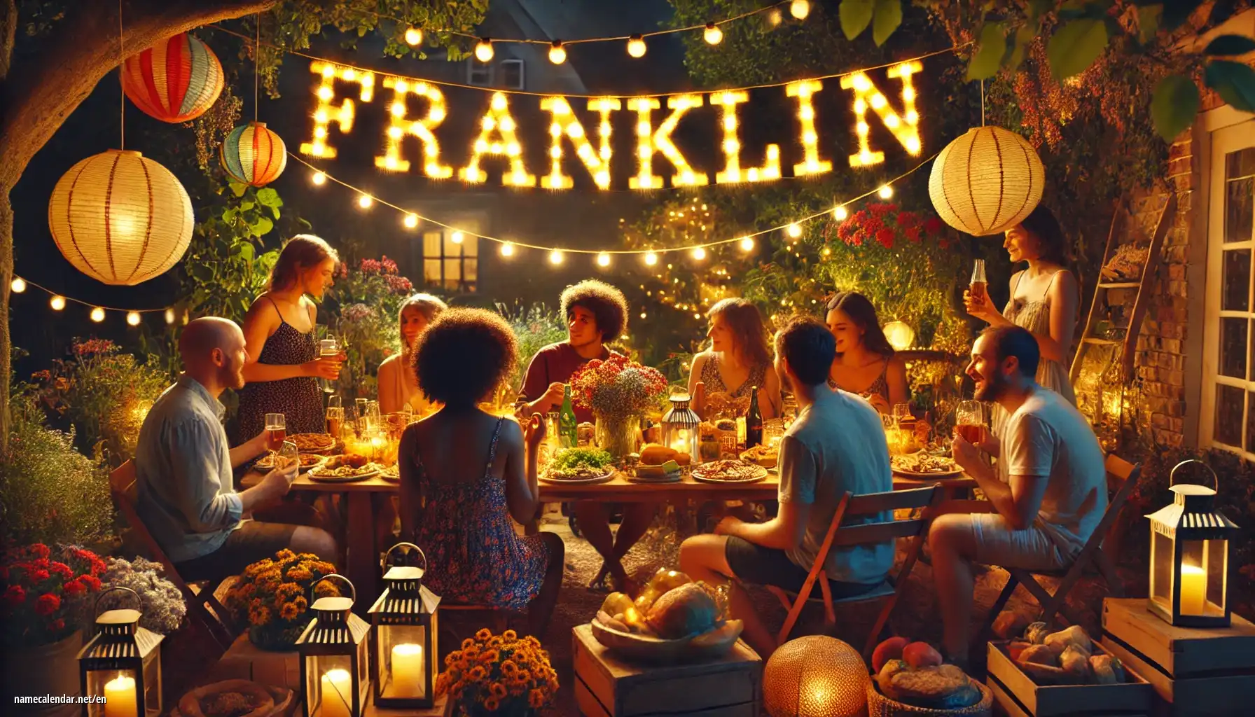 Celebration of name day and name - Franklin