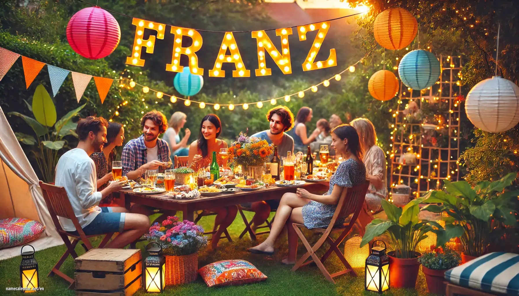 Celebration of name day and name - Franz