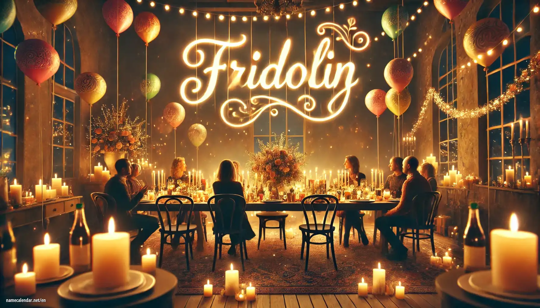 Celebration of name day and name - Fridolin