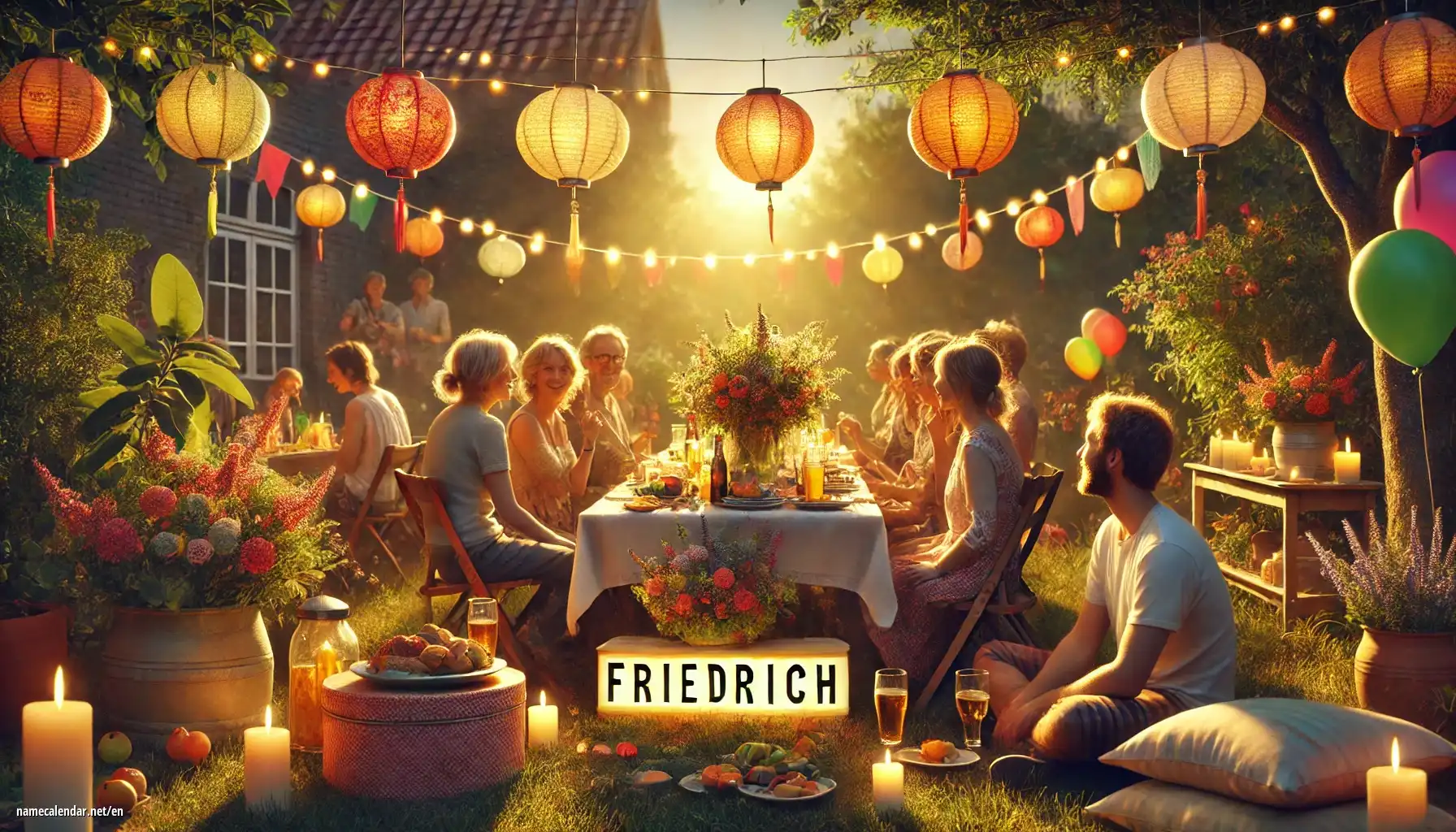 Celebration of name day and name - Friedrich