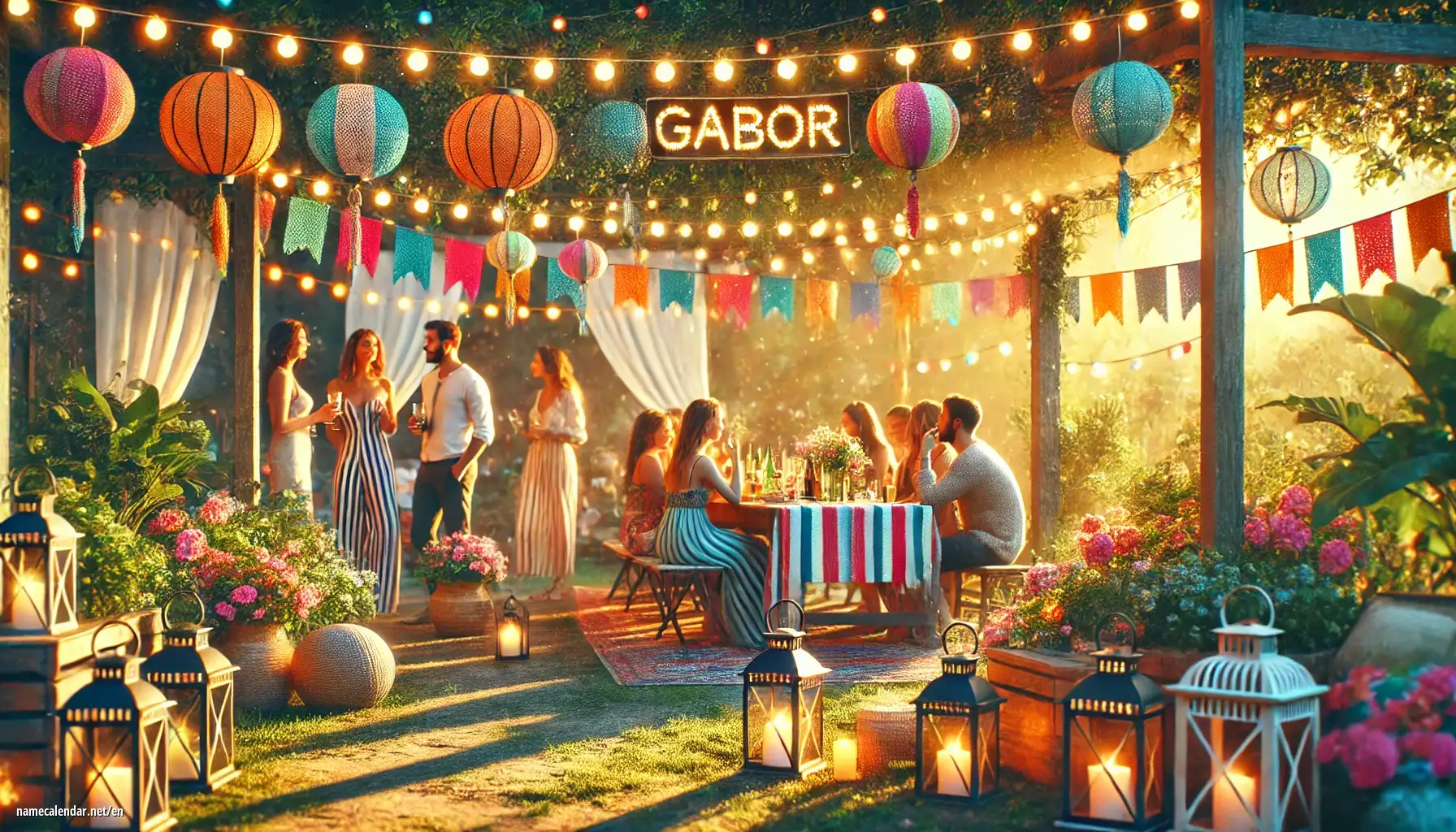 Celebration of name day and name - Gabor