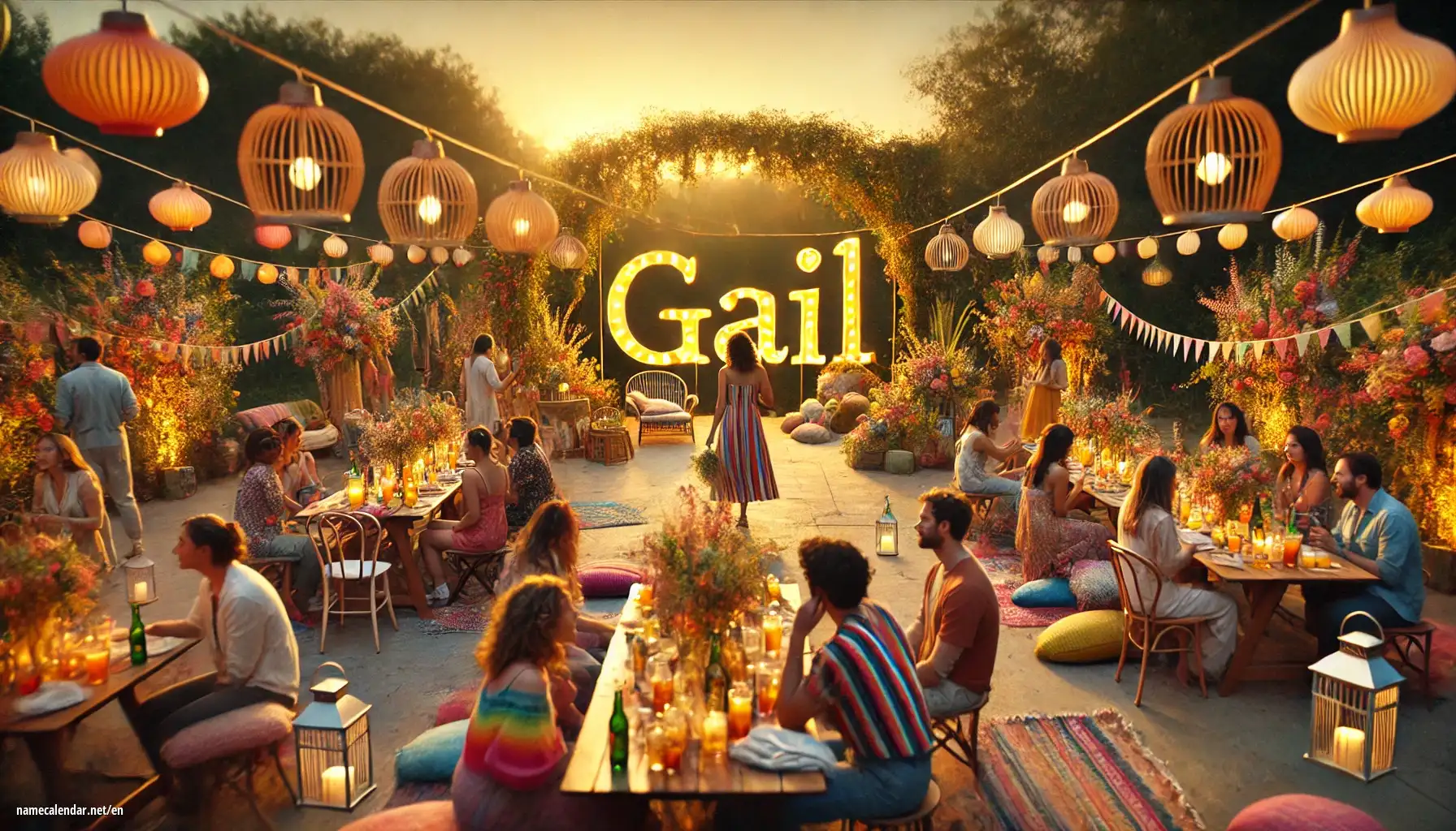 Celebration of name day and name - Gail