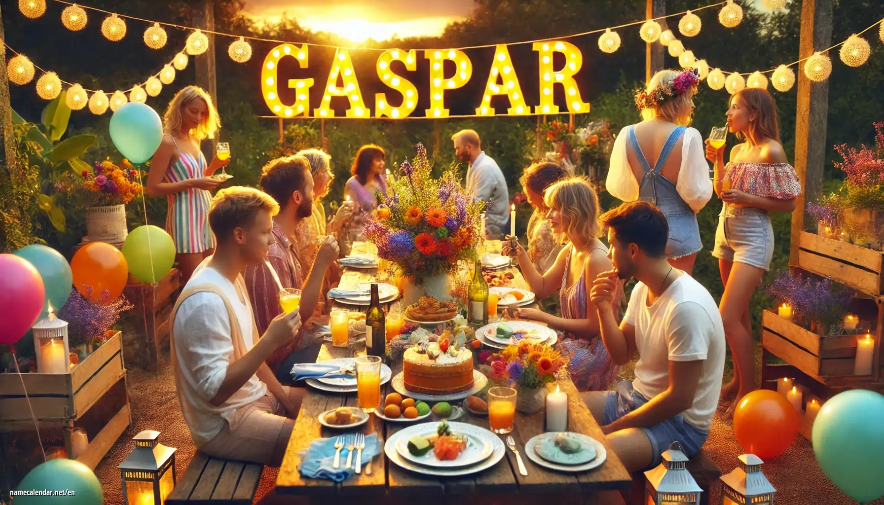 Celebration of name day and name - Gaspar