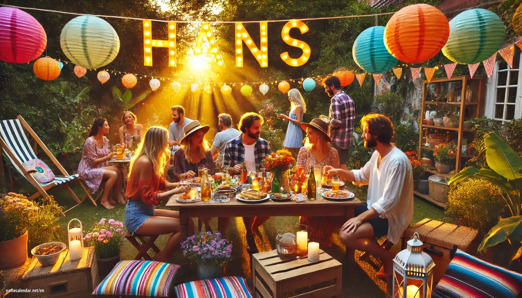 Celebration of name day and name - Hans