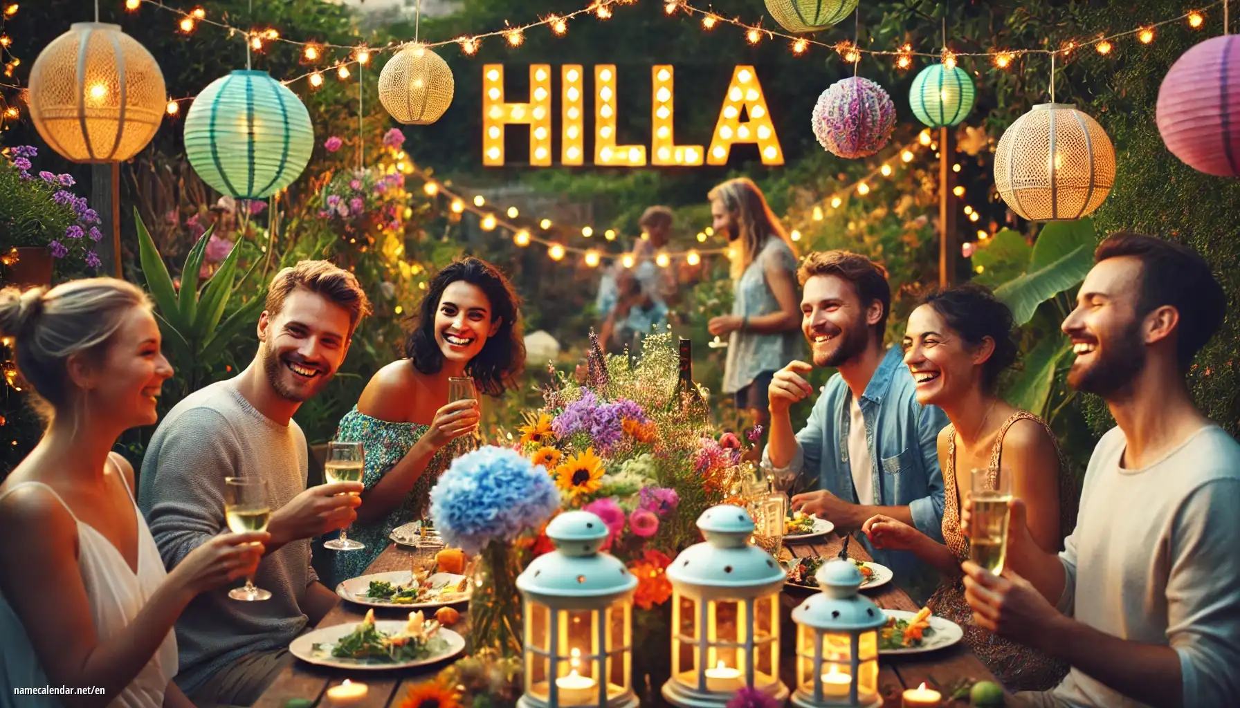 Celebration of name day and name - Hilla