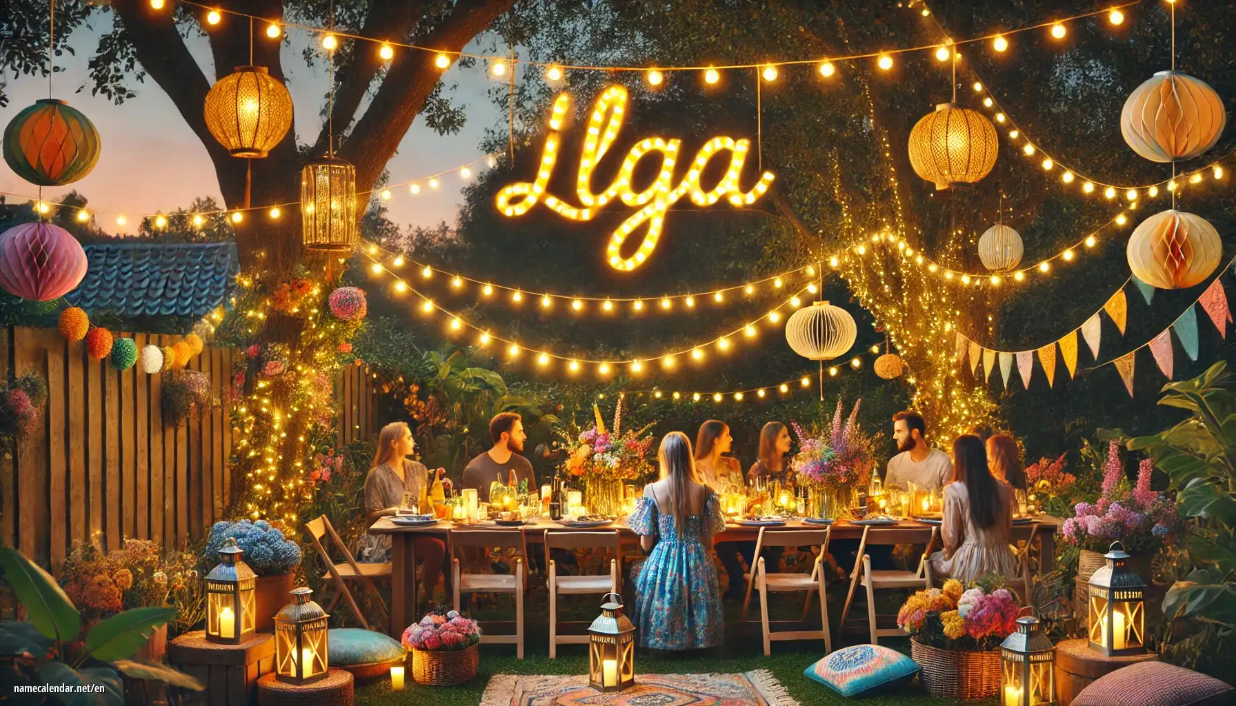 Celebration of name day and name - Ilga