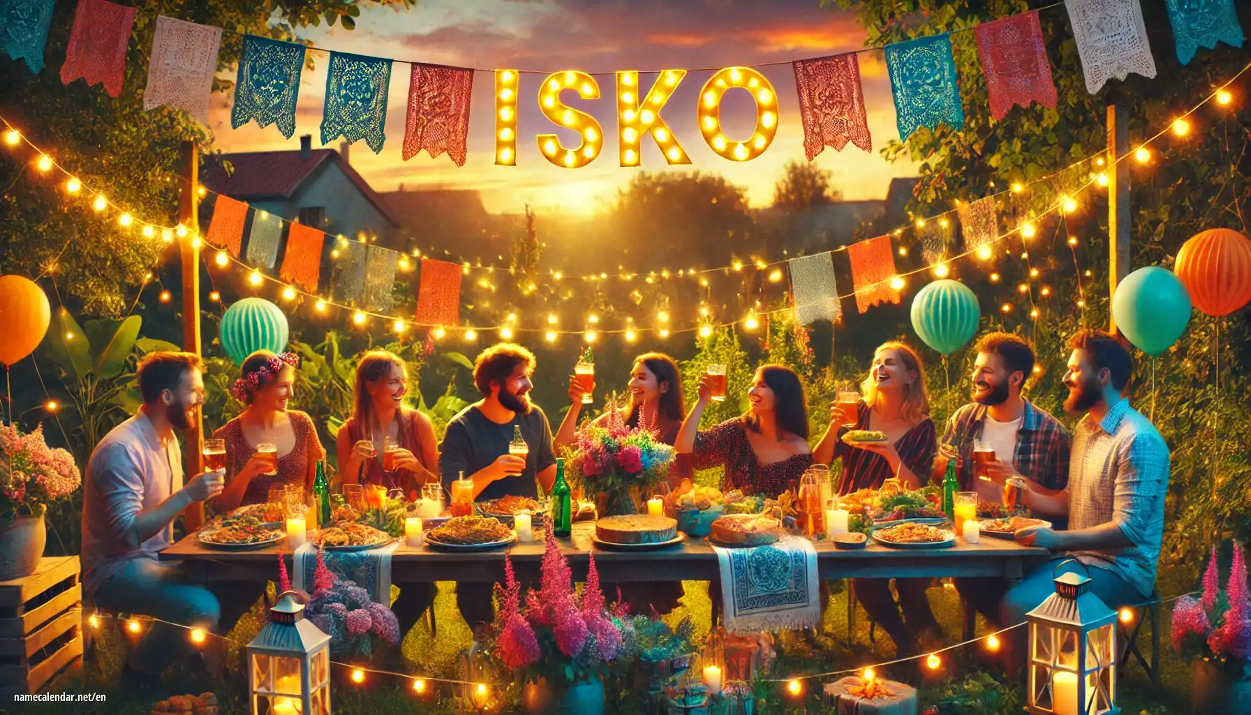 Celebration of name day and name - Isko