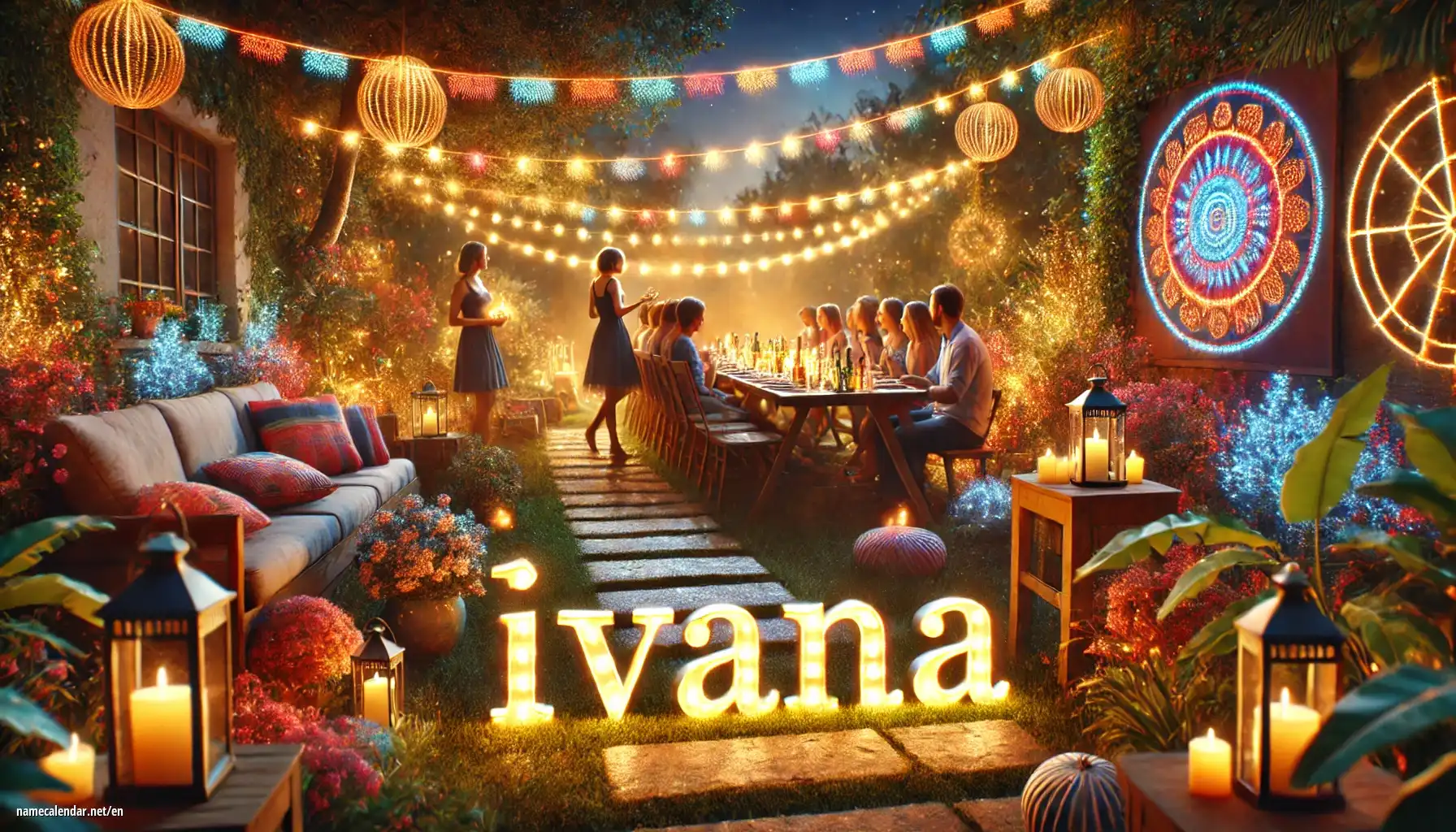 Celebration of name day and name - Ivana