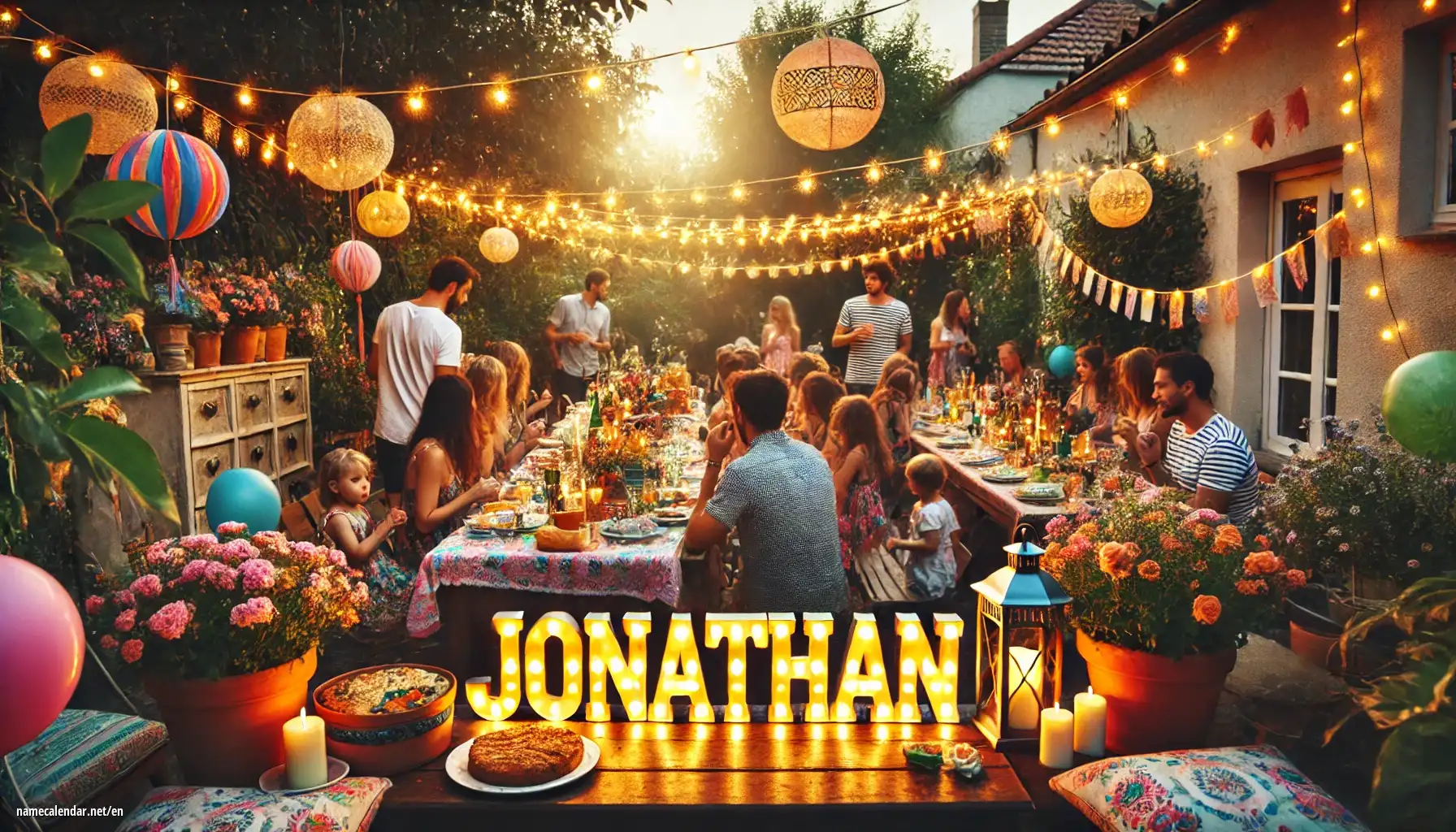 Celebration of name day and name - Jonathan