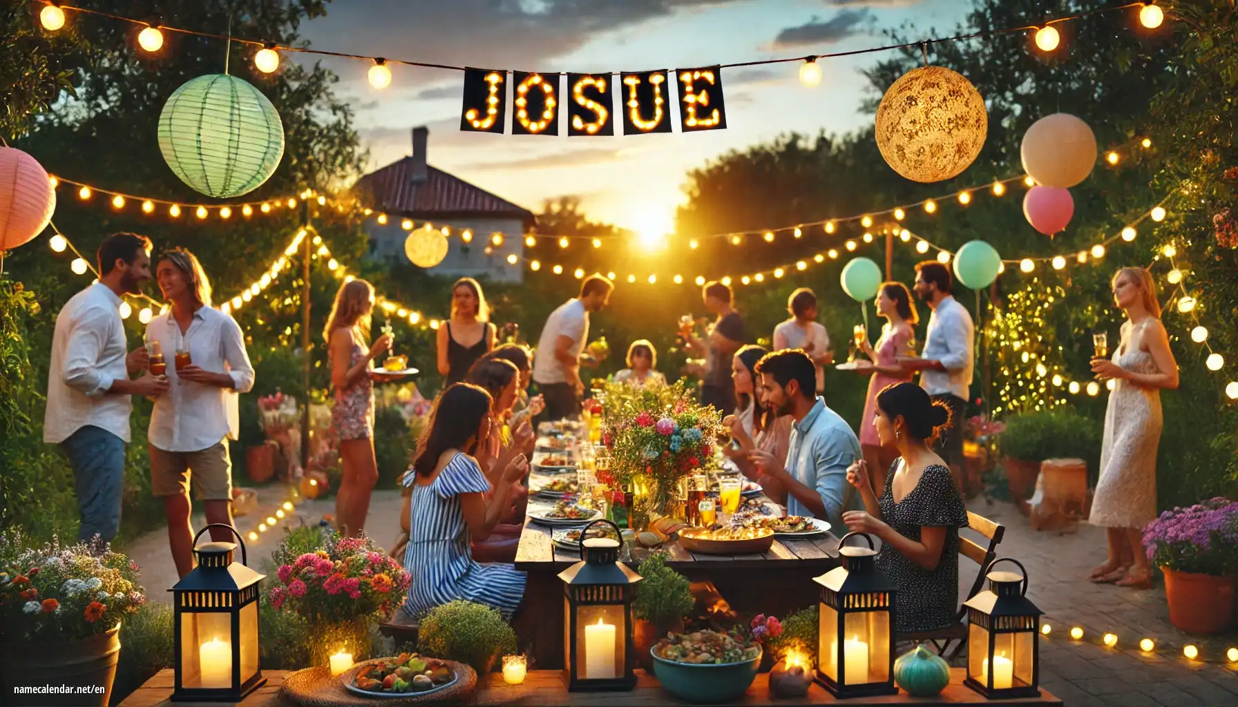 Celebration of name day and name - Josue