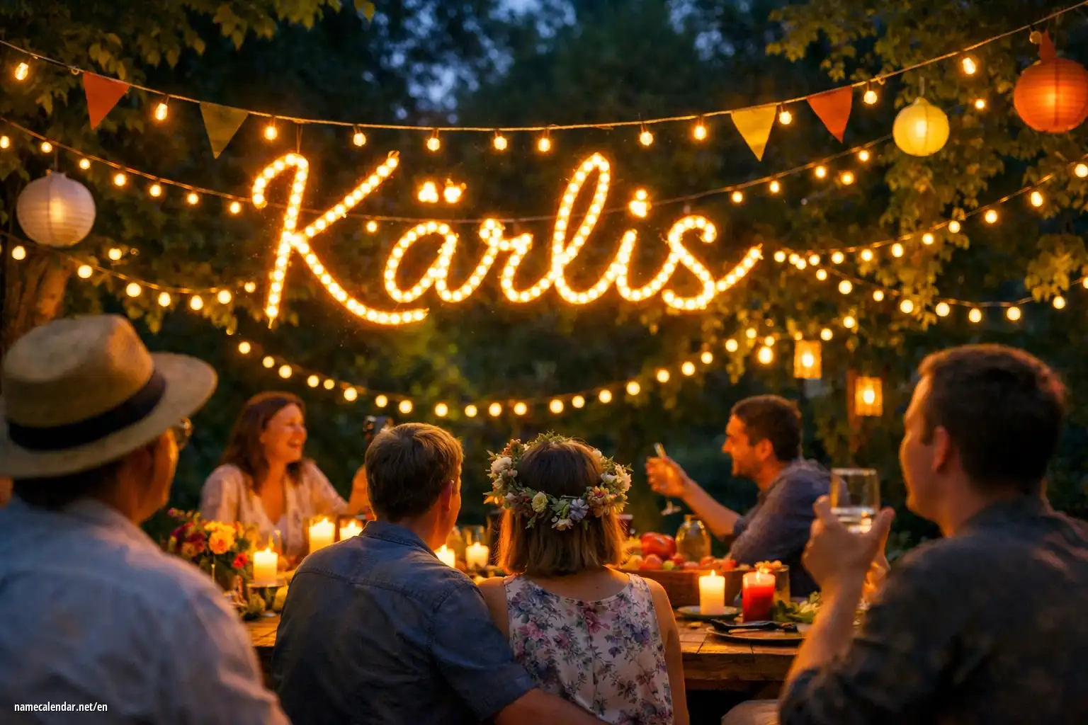 Celebration of name day and name - Kārlis