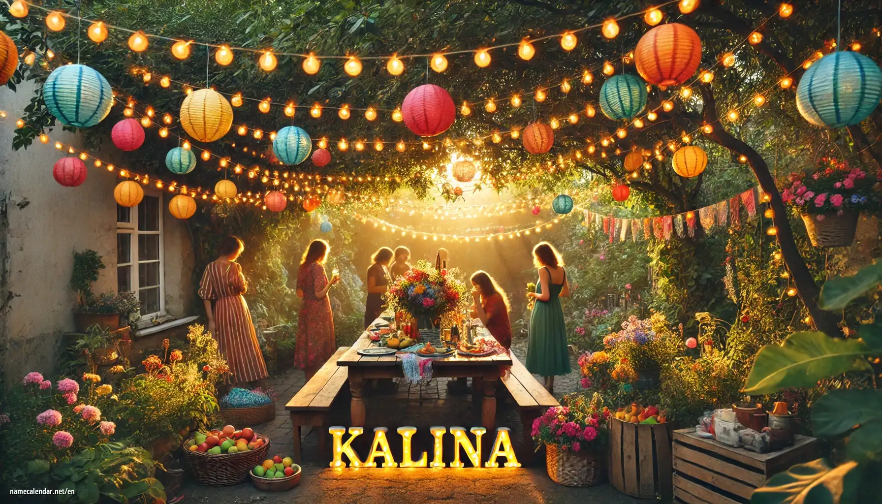 Celebration of name day and name - Kalina
