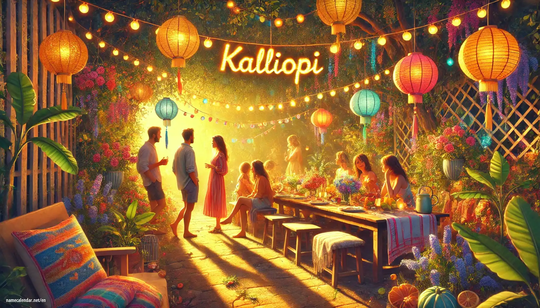 Celebration of name day and name - Kalliopi