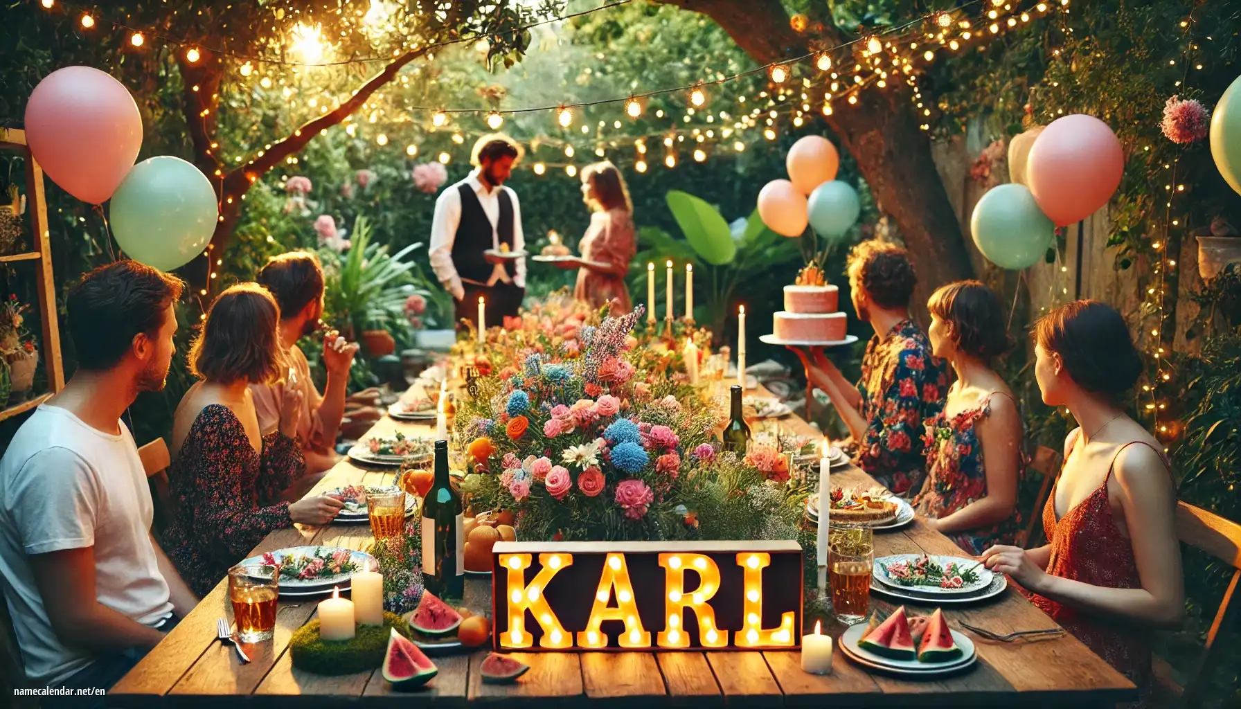 Celebration of name day and name - Karl