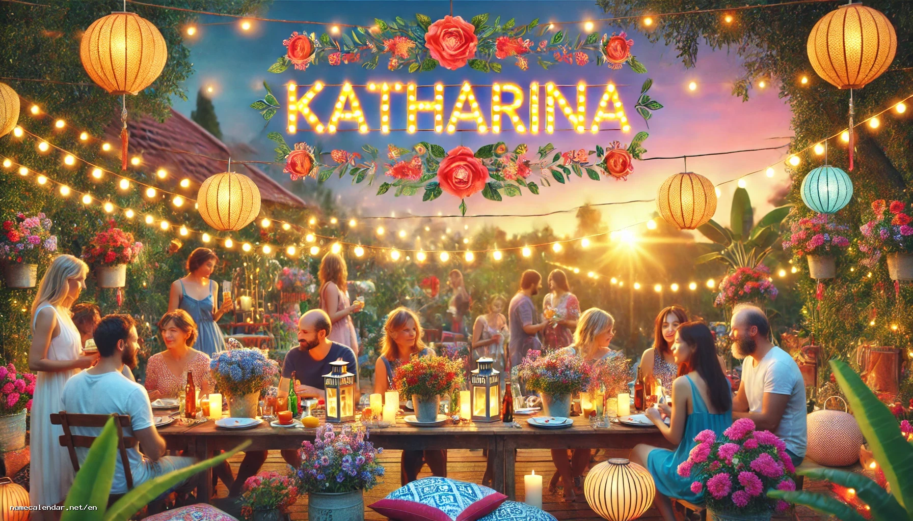 Celebration of name day and name - Katharina