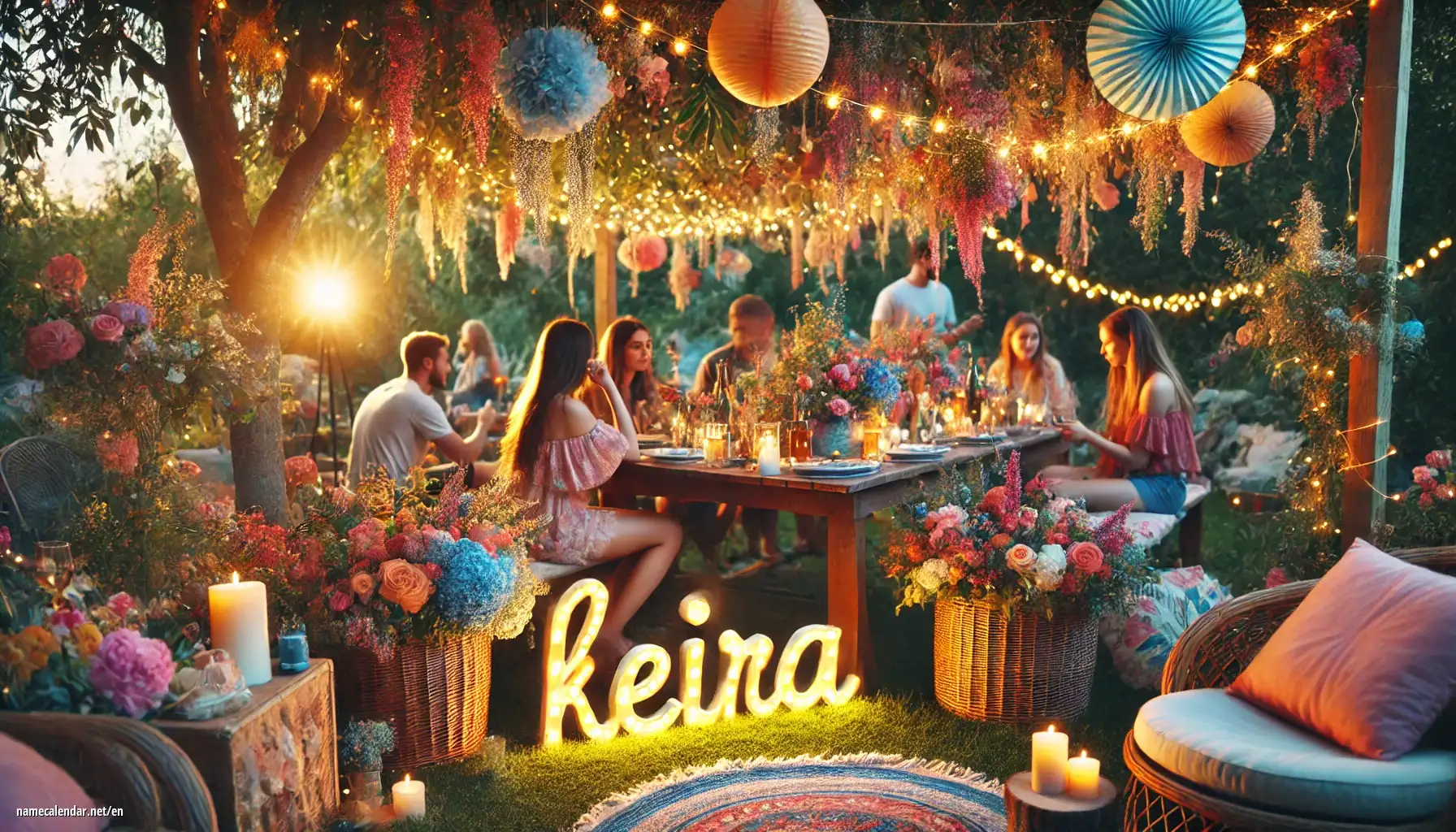 Celebration of name day and name - Keira