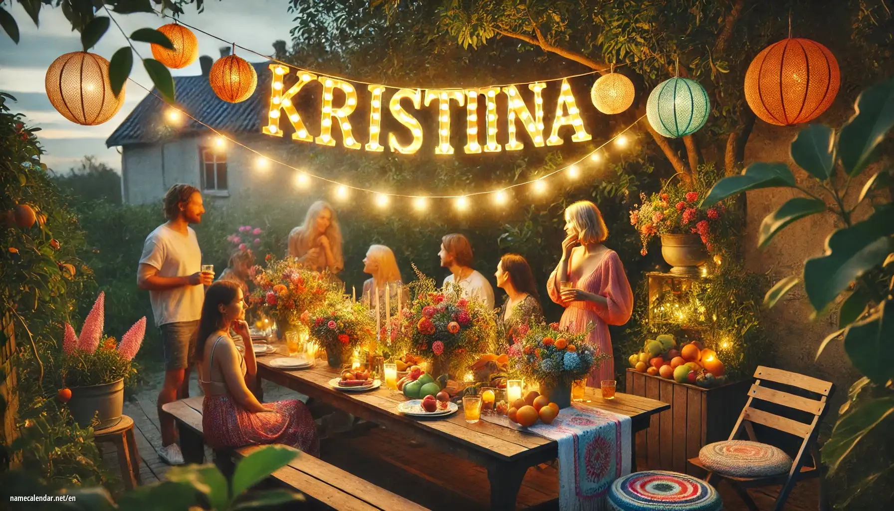 Celebration of name day and name - Kristiina