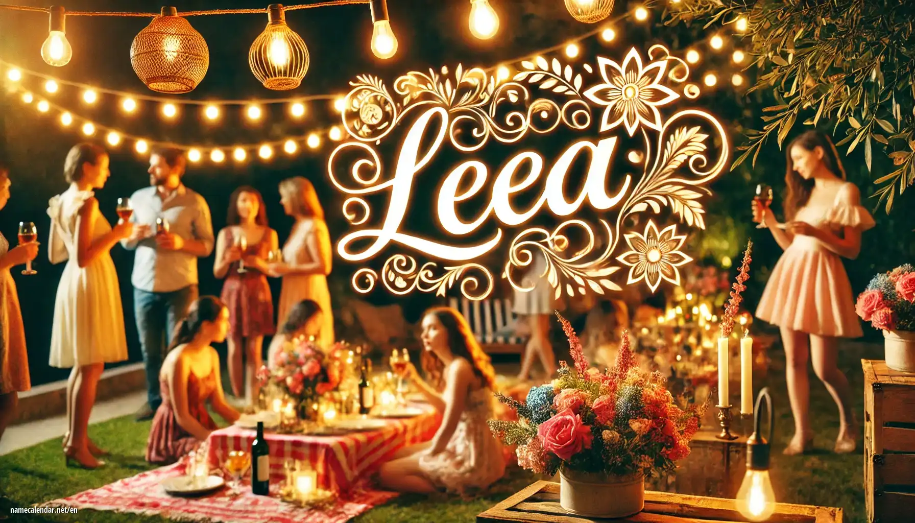 Celebration of name day and name - Leea