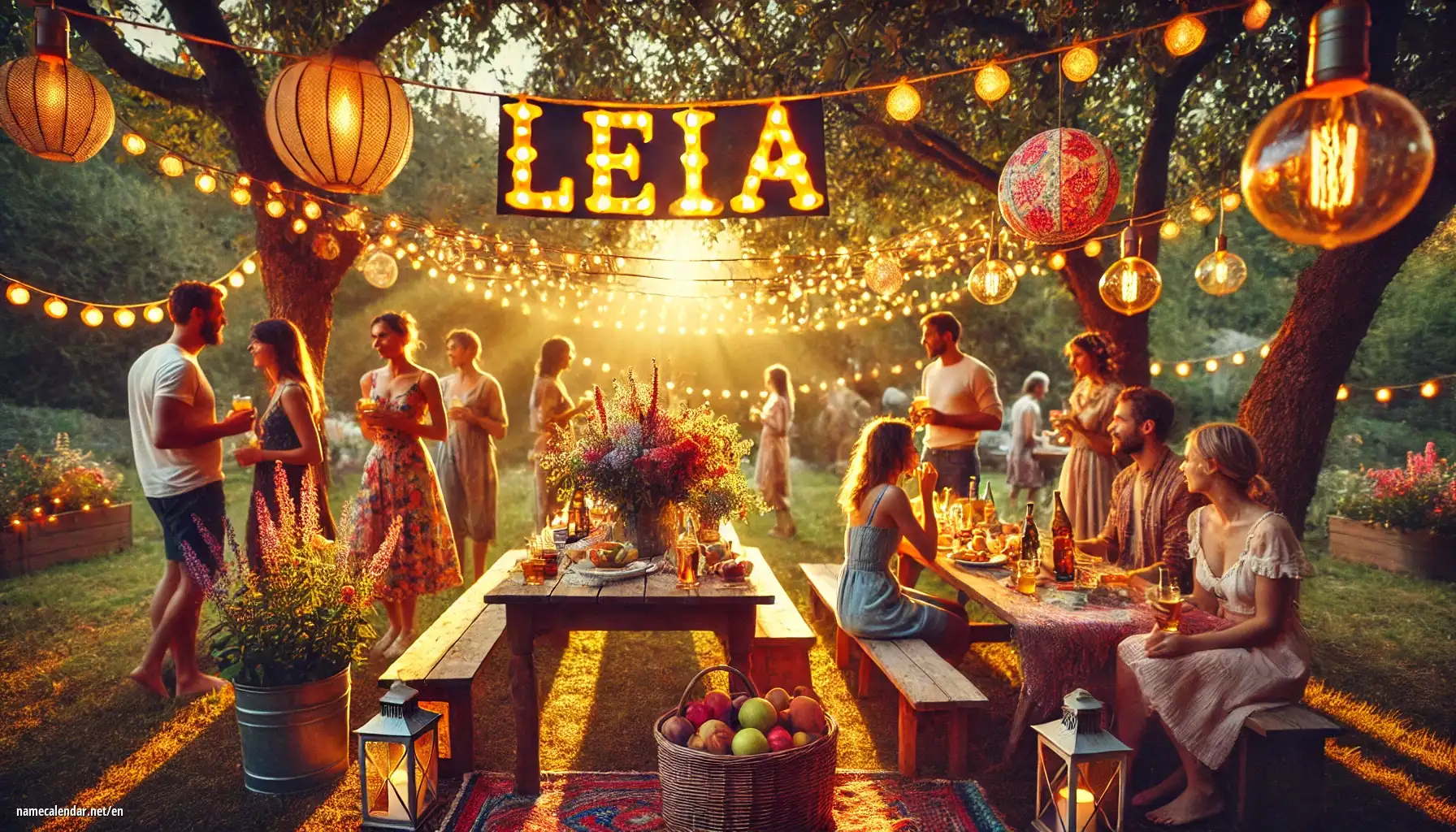 Celebration of name day and name - Leia