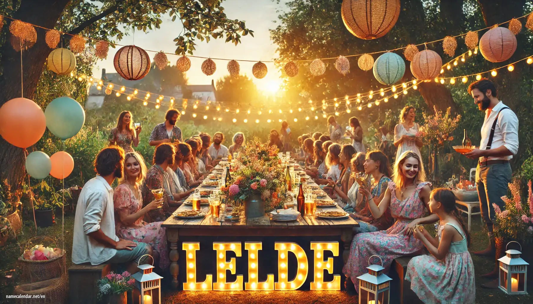 Celebration of name day and name - Lelde