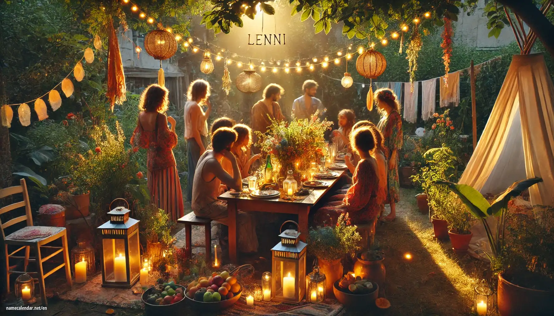 Celebration of name day and name - Lenni