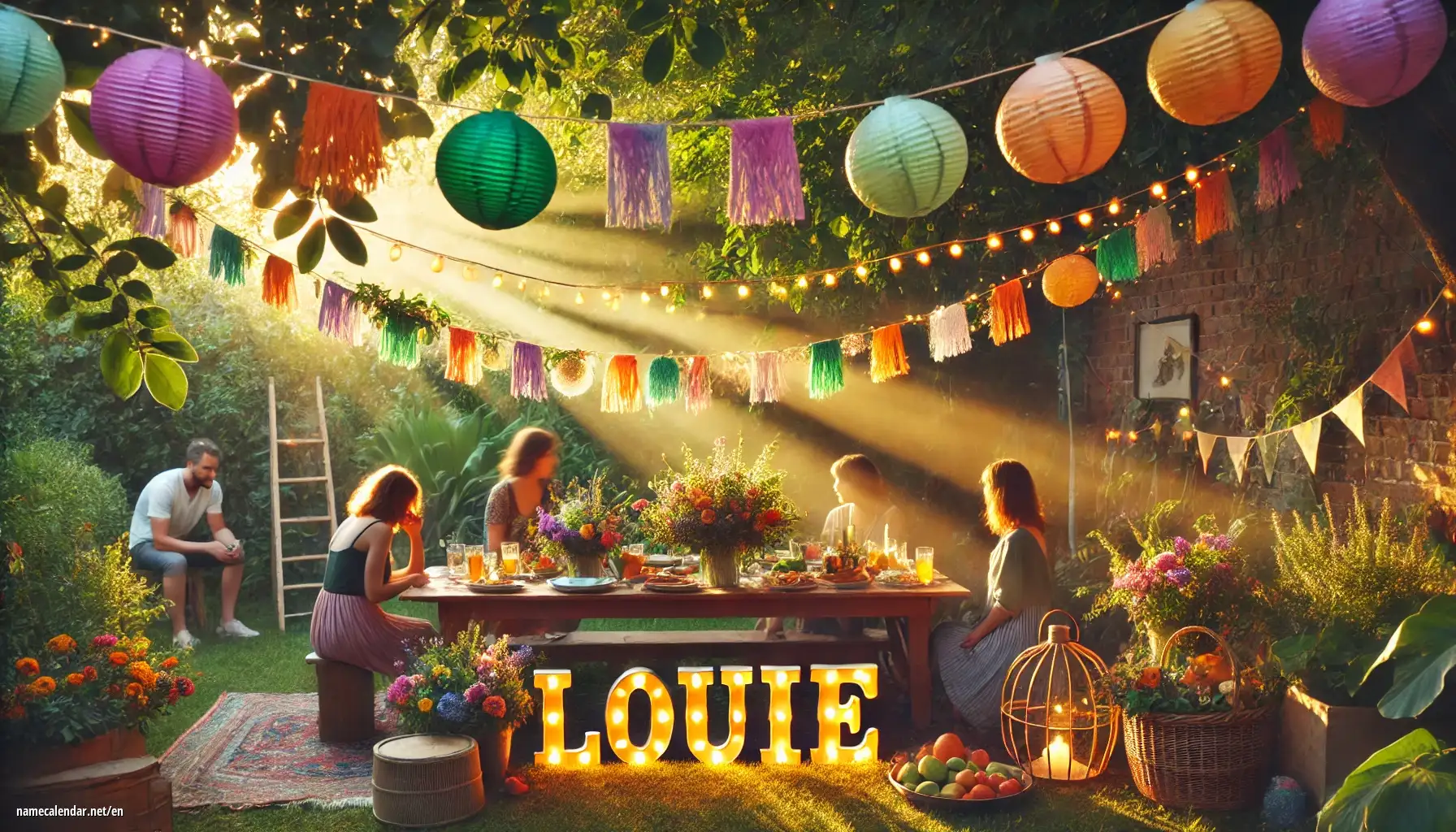 Celebration of name day and name - Louie