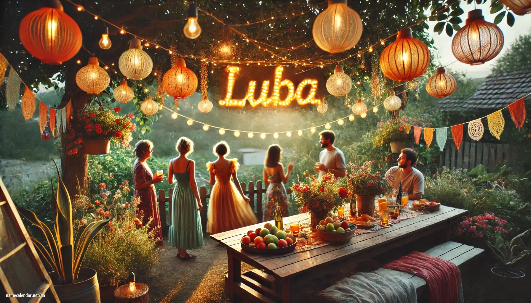 Celebration of name day and name - Luba