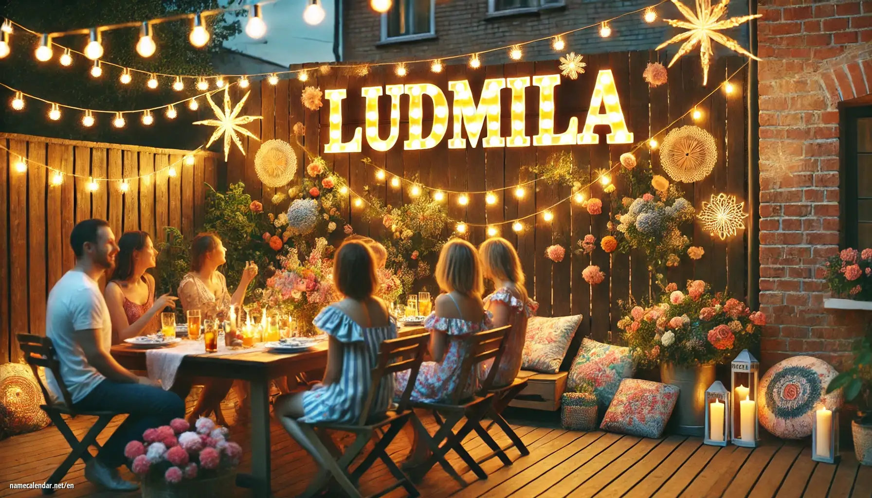 Celebration of name day and name - Ludmila