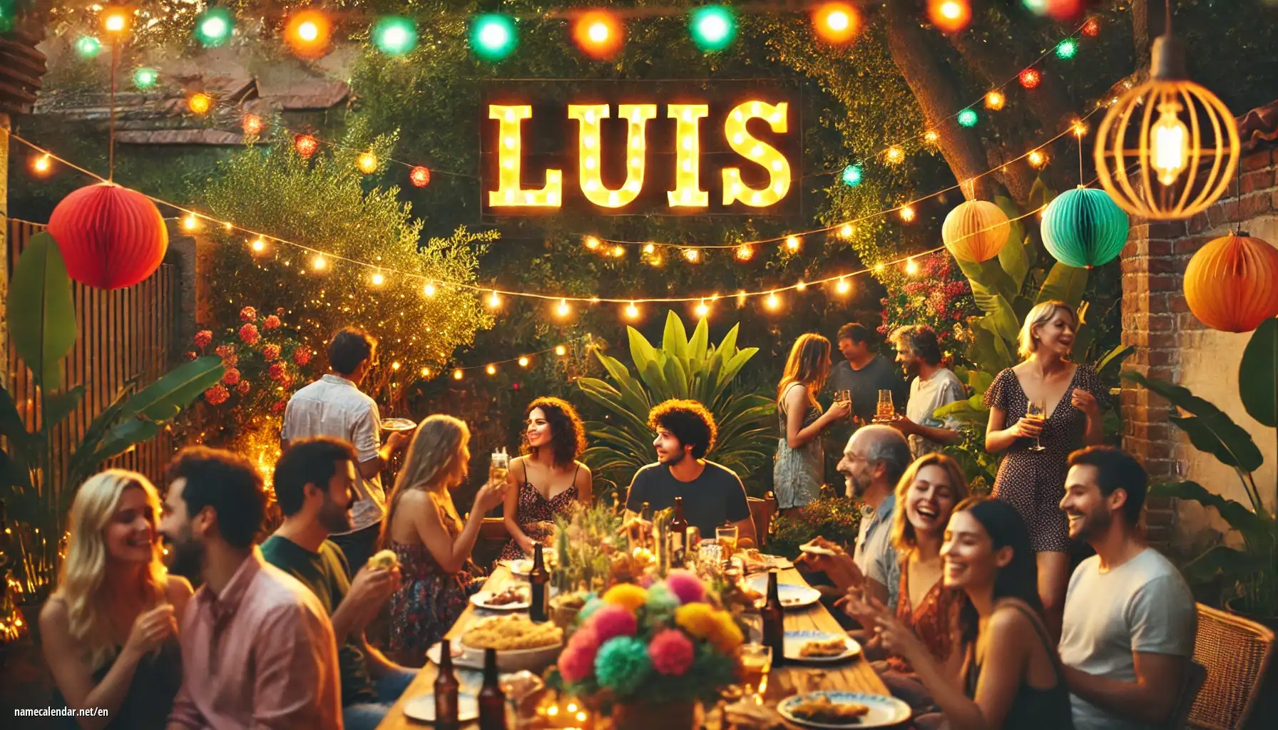 Celebration of name day and name - Luís