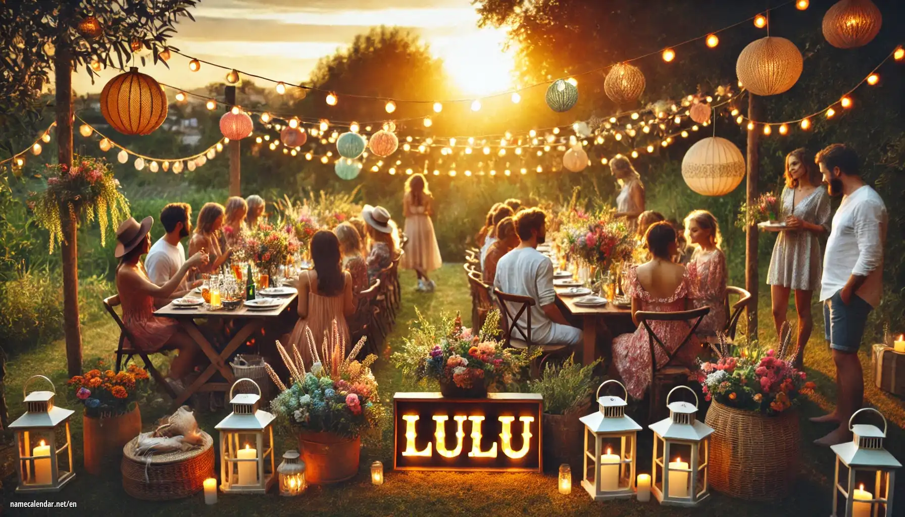 Celebration of name day and name - Lulu