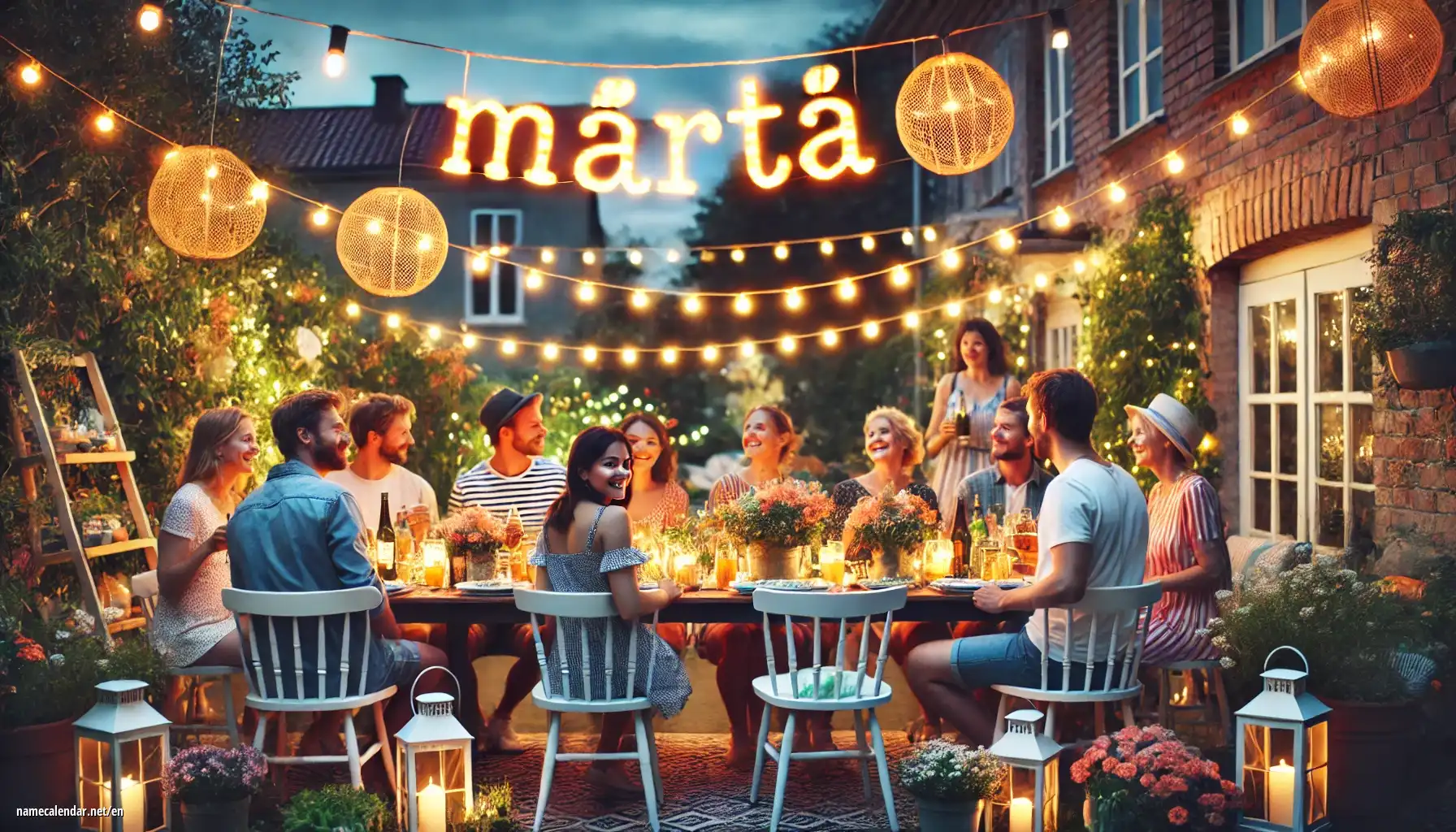 Celebration of name day and name - Märta