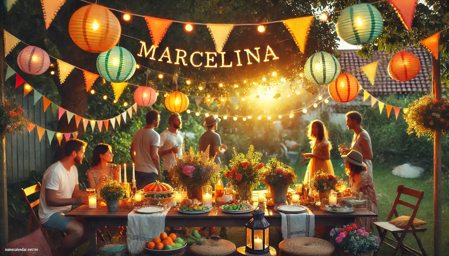 Celebration of name day and name - Marcelina