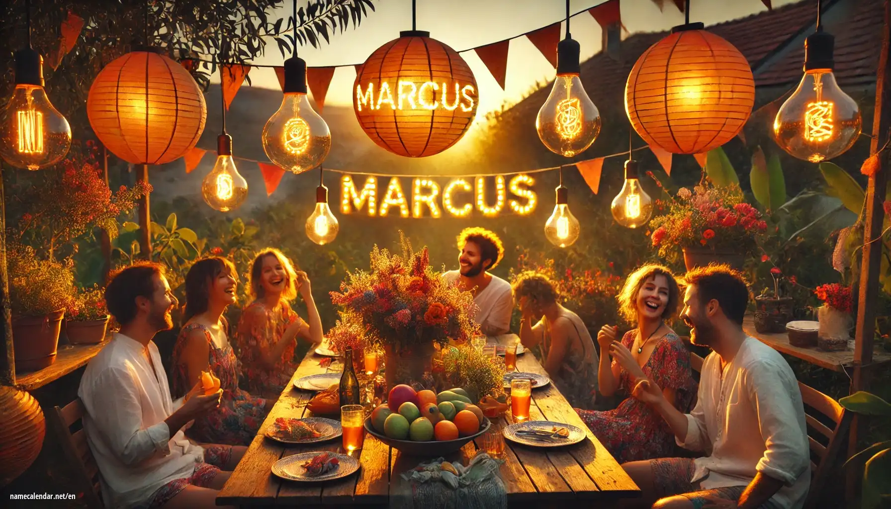 Celebration of name day and name - Marcus