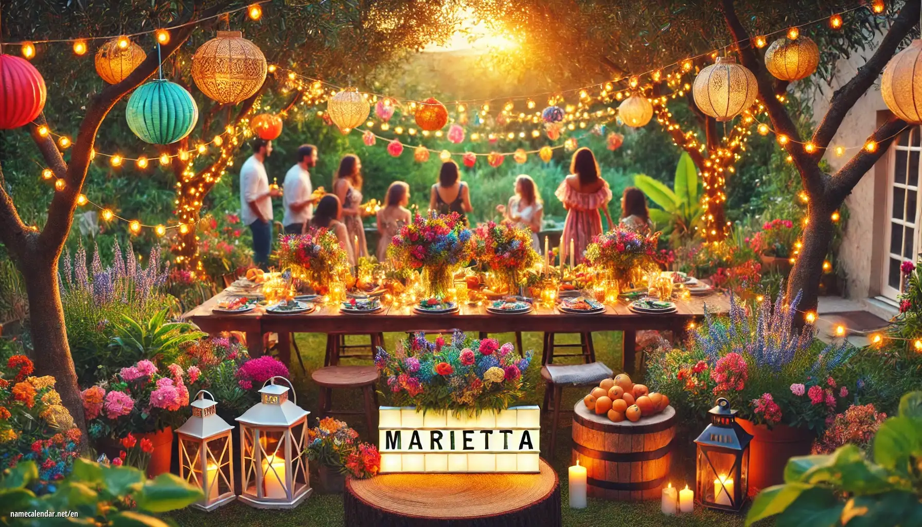 Celebration of name day and name - Marietta