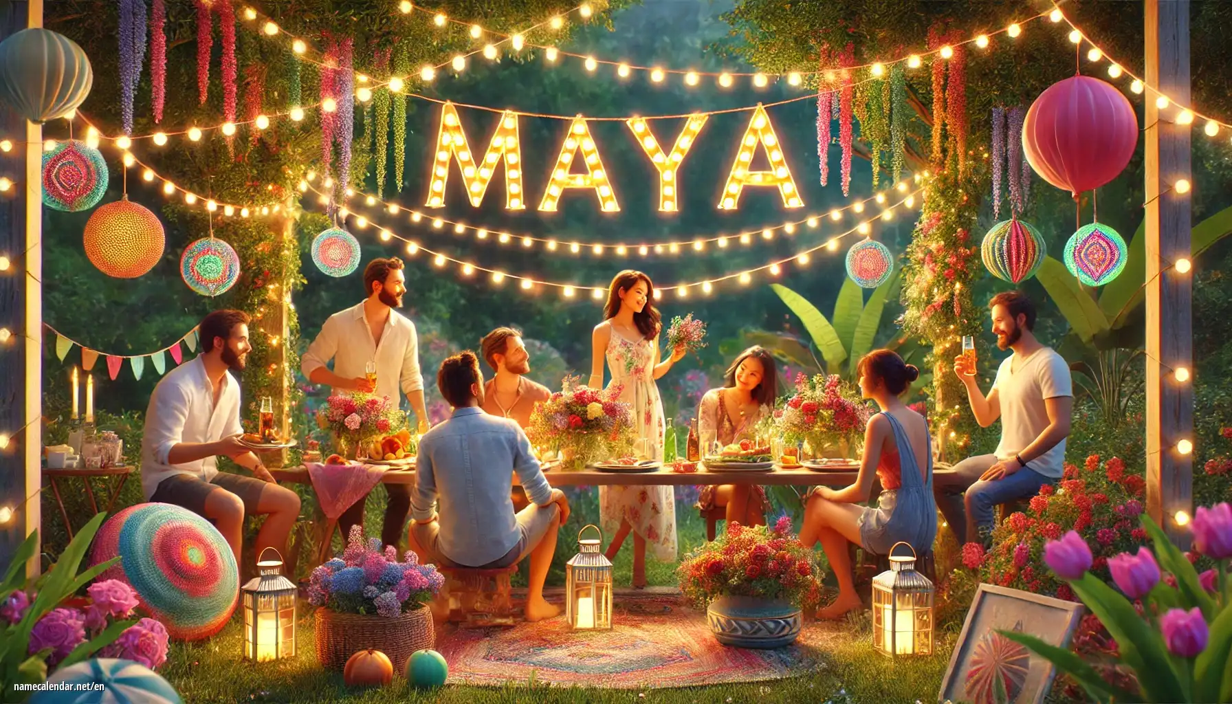 Celebration of name day and name - Maya