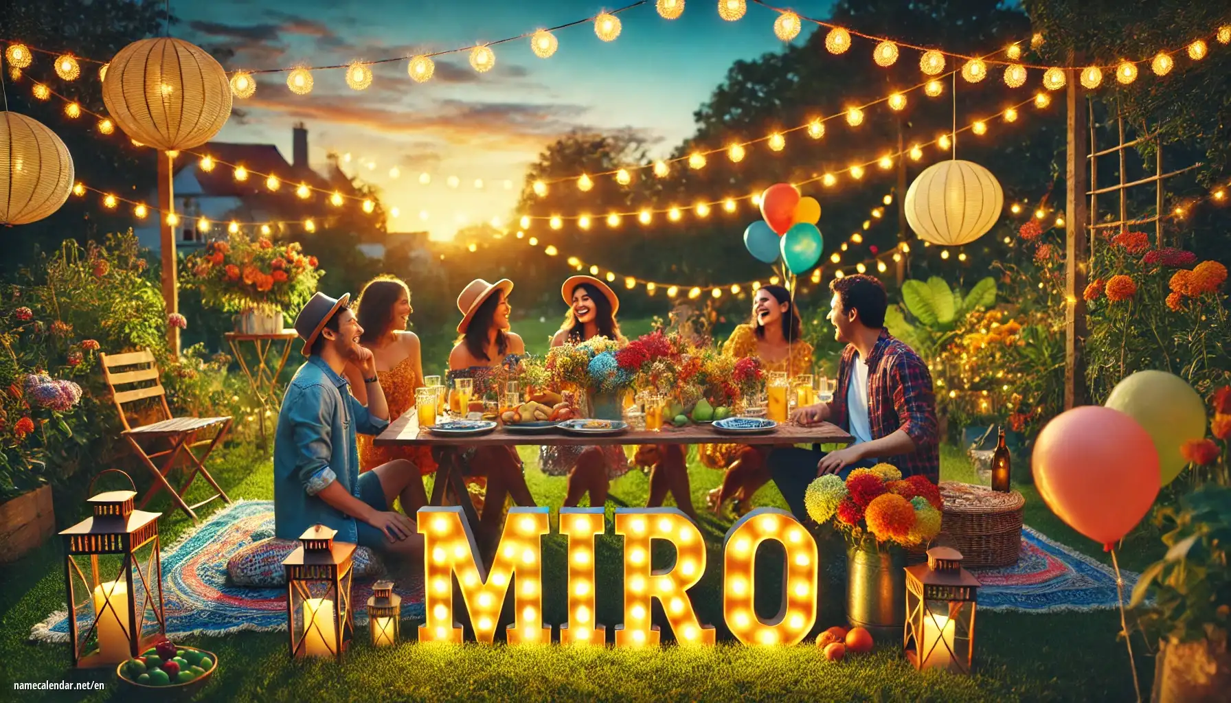 Celebration of name day and name - Miro