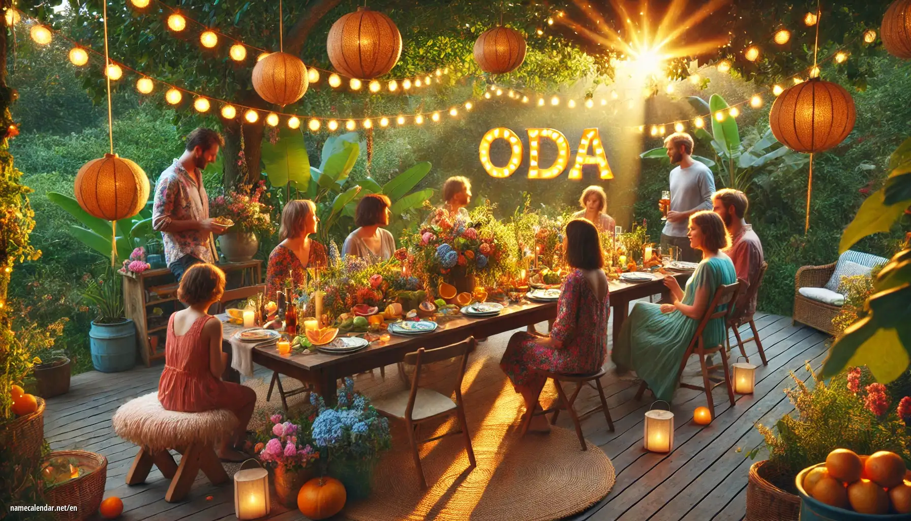 Celebration of name day and name - Oda