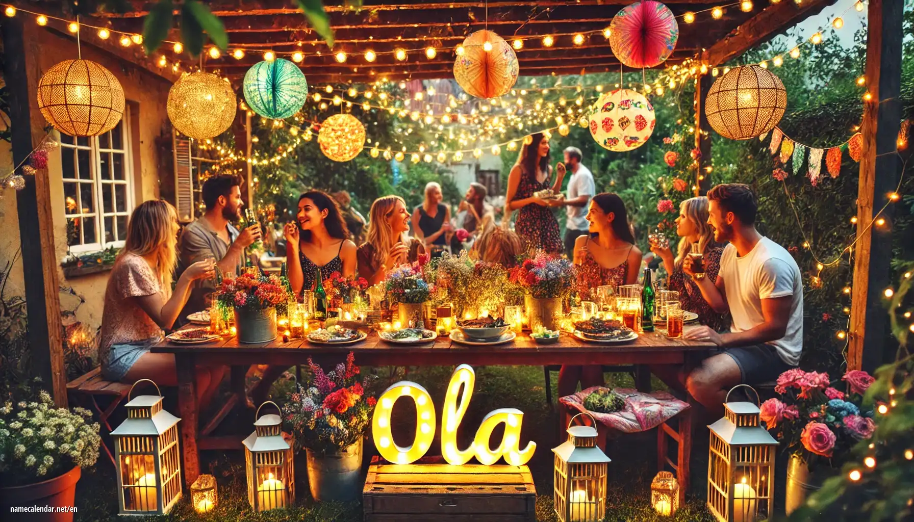 Celebration of name day and name - Ola