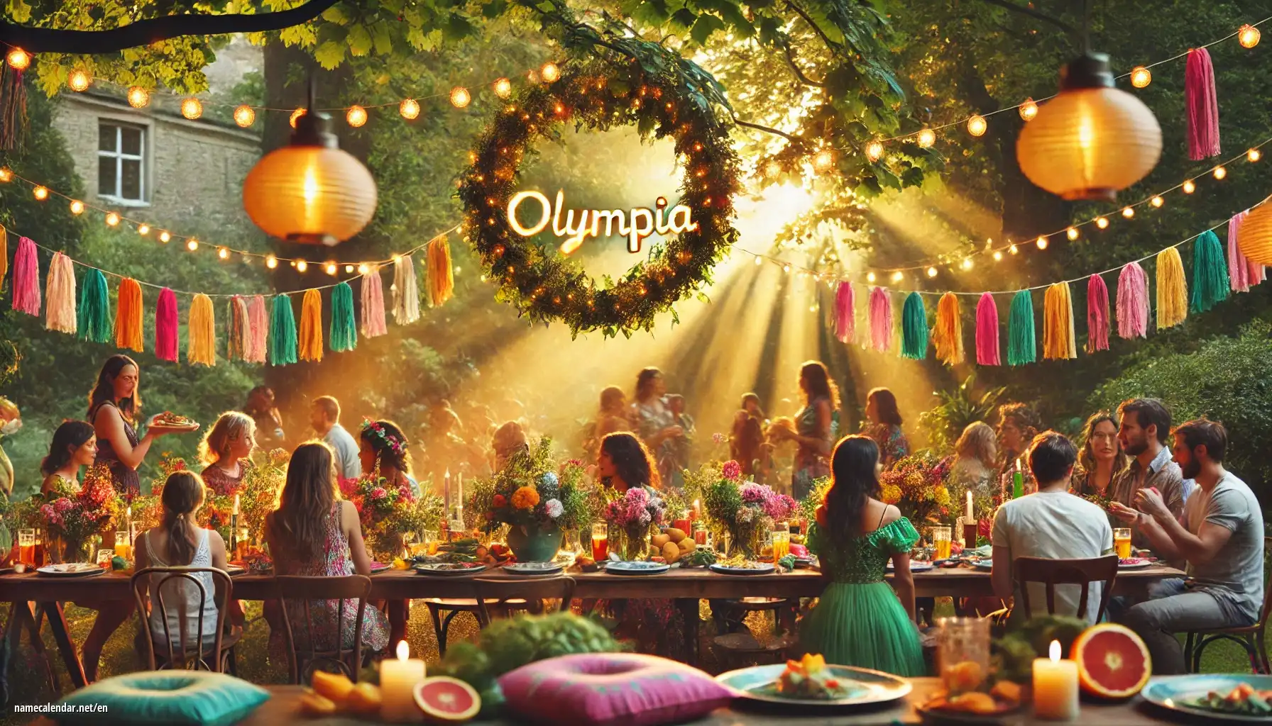 Celebration of name day and name - Olympia