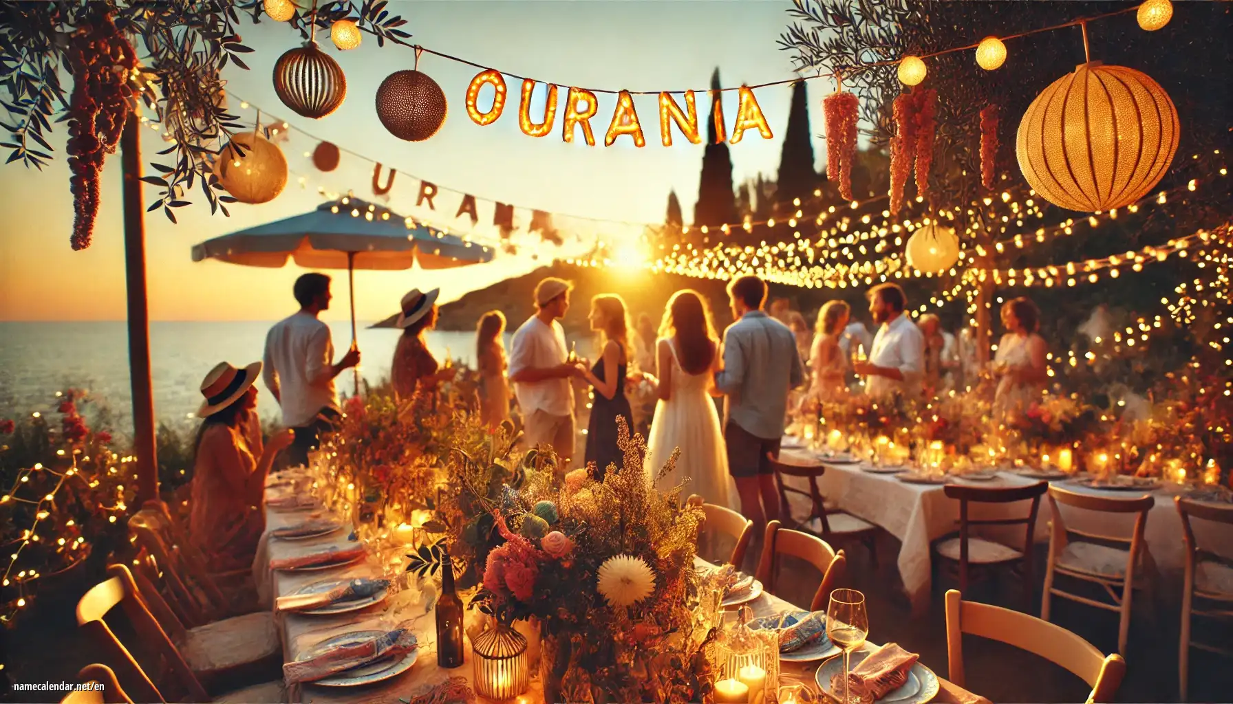 Celebration of name day and name - Ourania